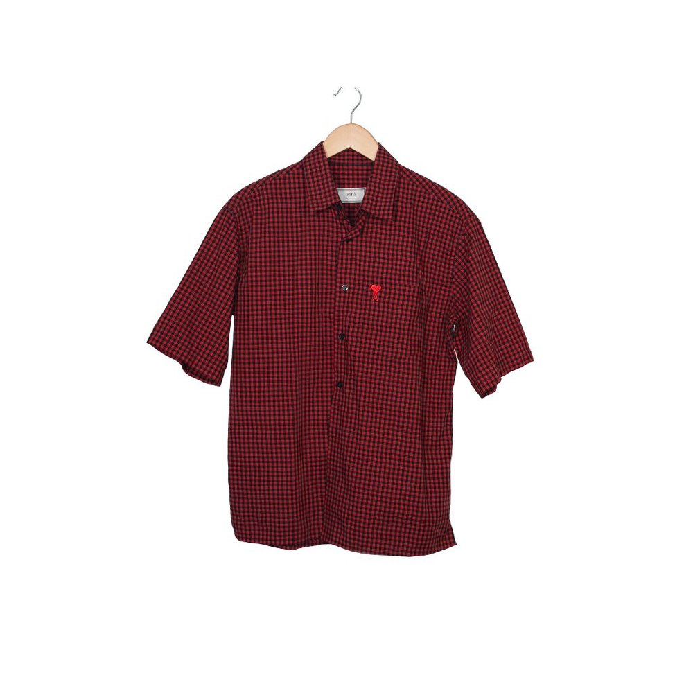AMI Checkered Button Up Shirt